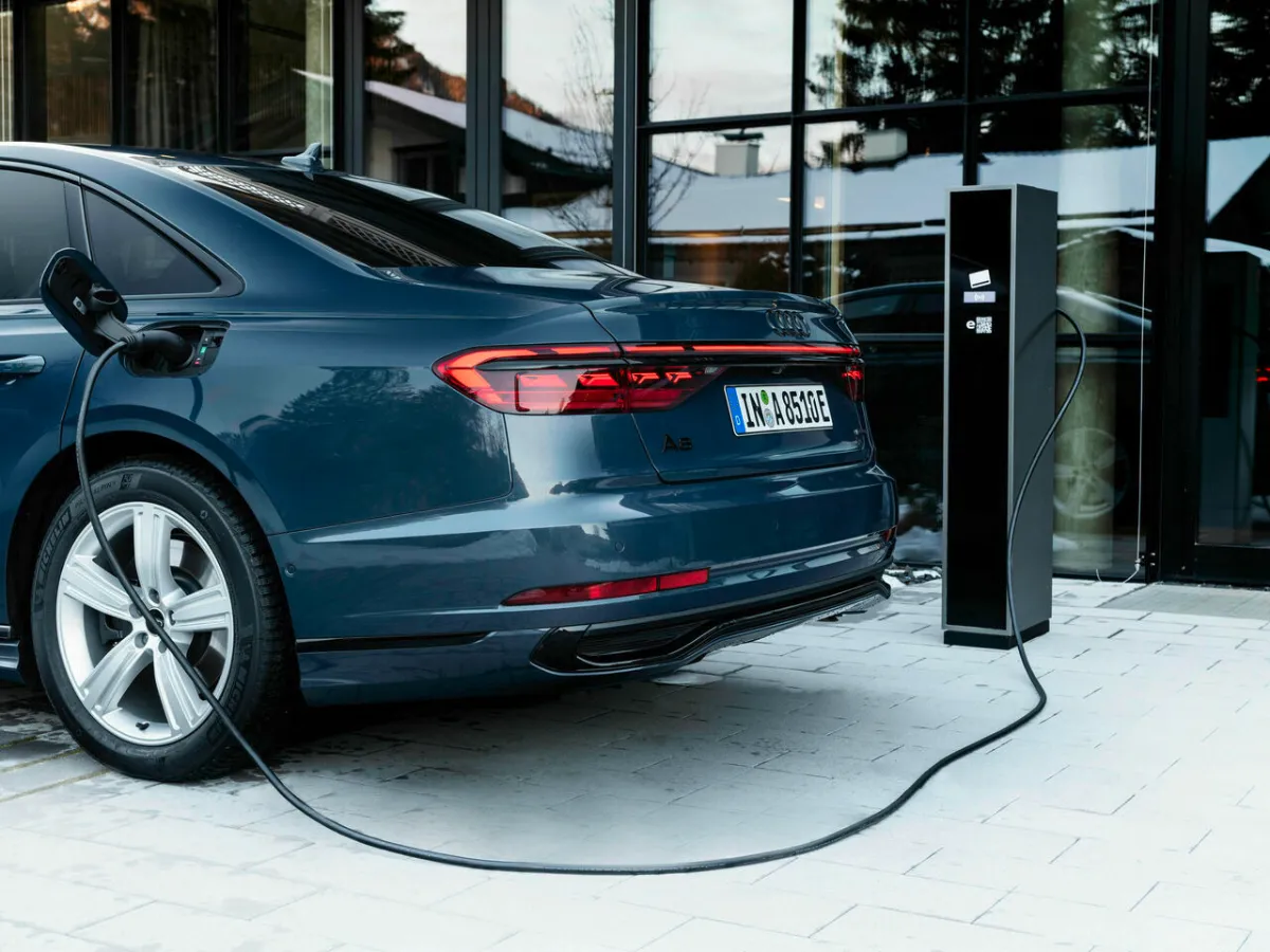 Audi A8 while charging