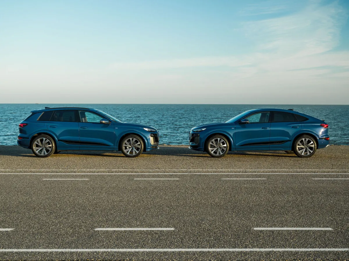 Audi Q6 Sportback e-tron na pobreží