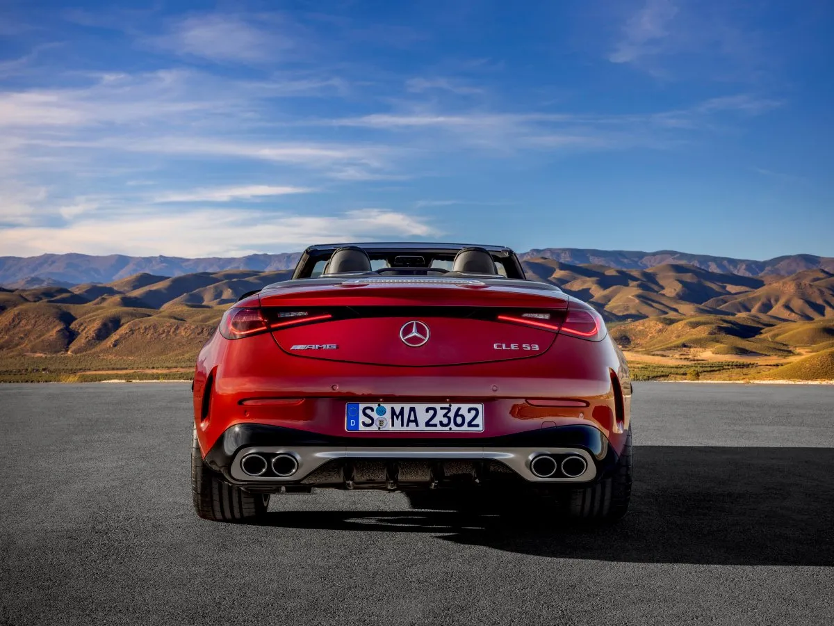 Mercedes-AMG CLE Cabrio von hinten