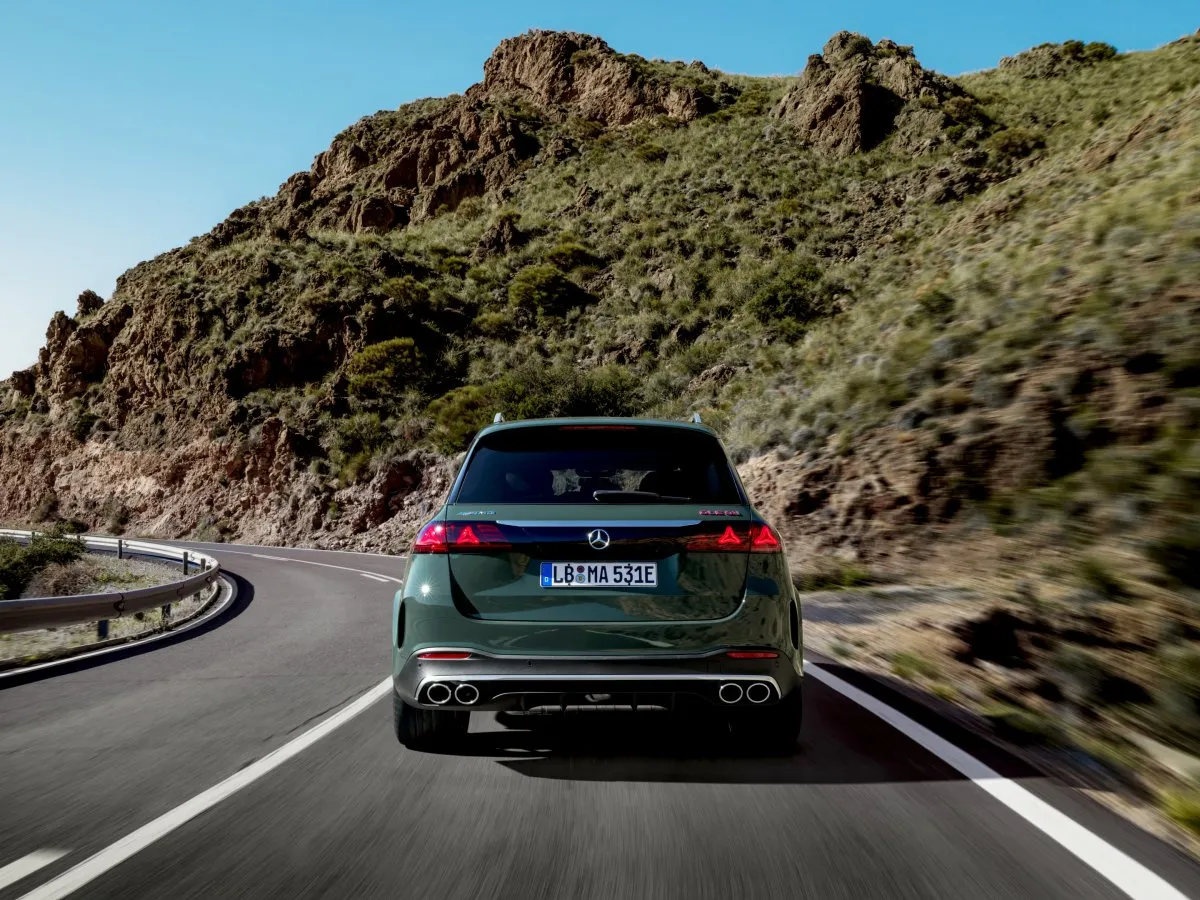 Mercedes-AMG GLE on a winding mountain road