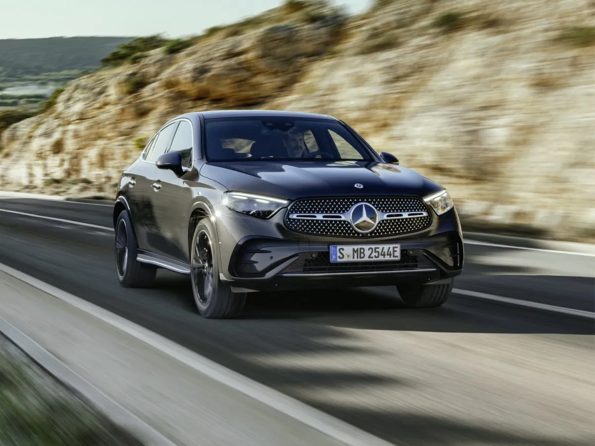 Mercedes-Benz GLC Coupé in der Kurve