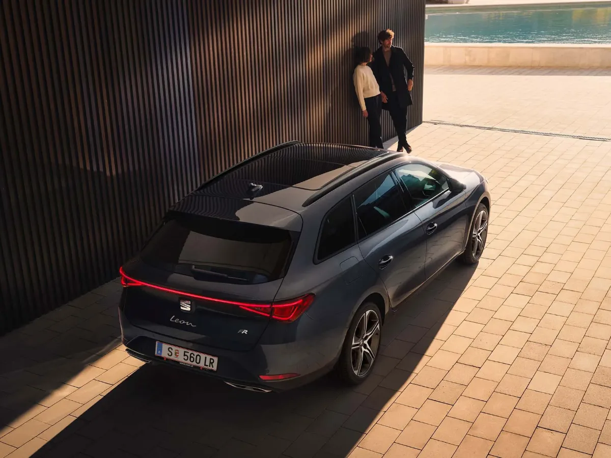 SEAT Leon Sportstourer from the rear