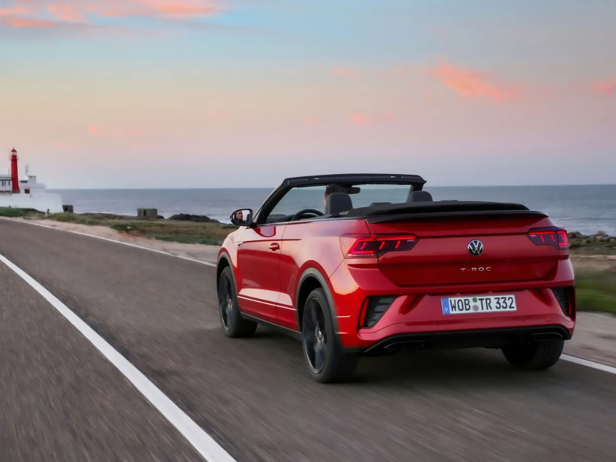 Volkswagen T-Roc Cabrio at sunset