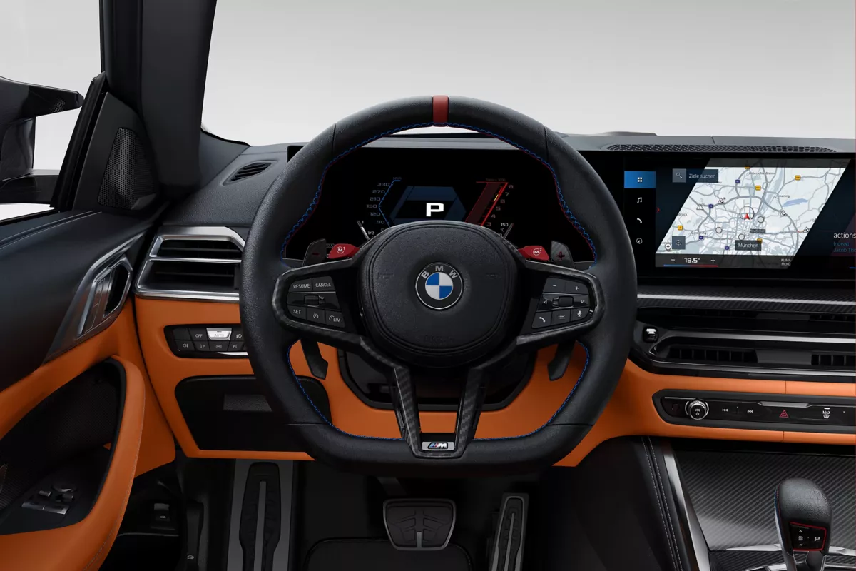 BMW M4 M Lenkrad, Nahaufnahme