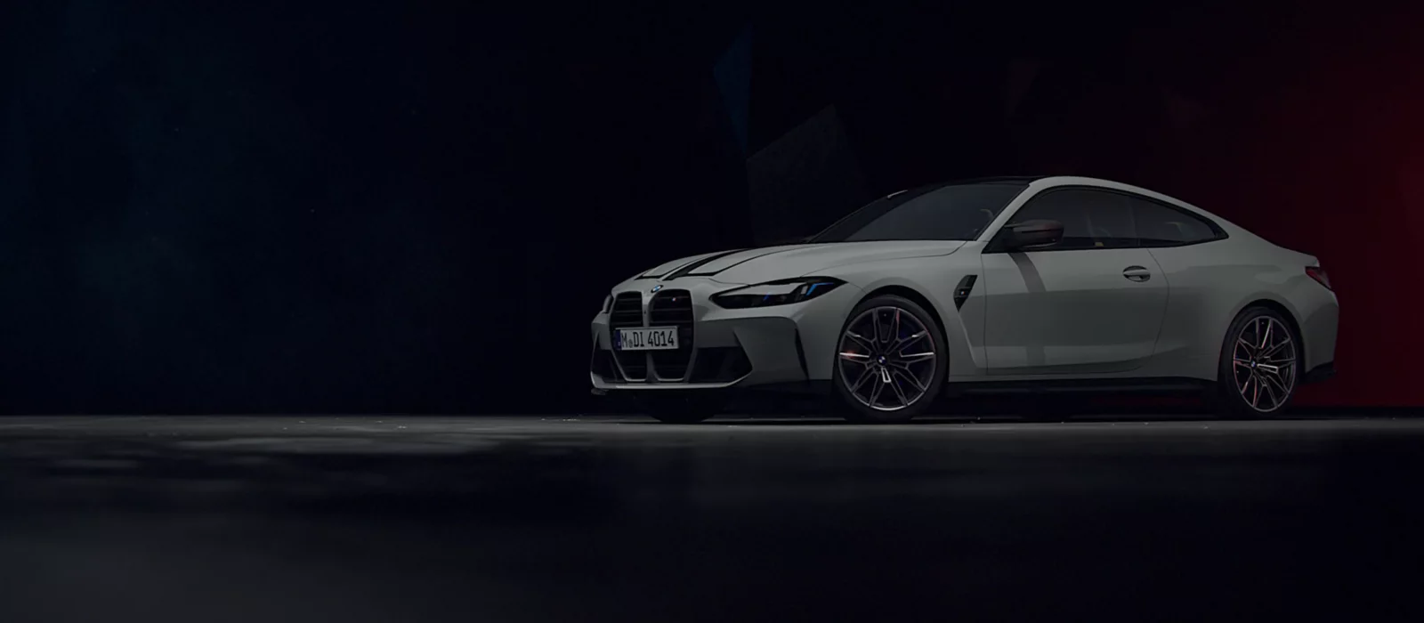 BMW M4 Coupé Studiofoto – Seitenansicht